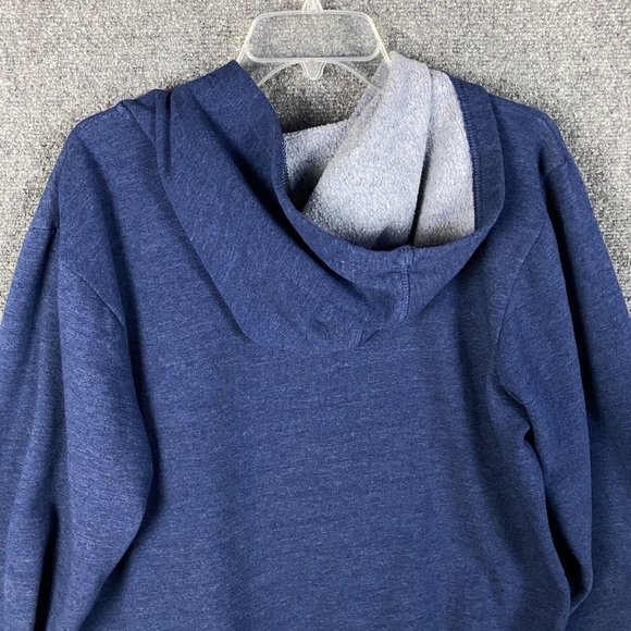 Hoodiebuddie Hoodie Men's XL Full Zip Navy Blue Cotton Blend Adults - Picture 8 of 8